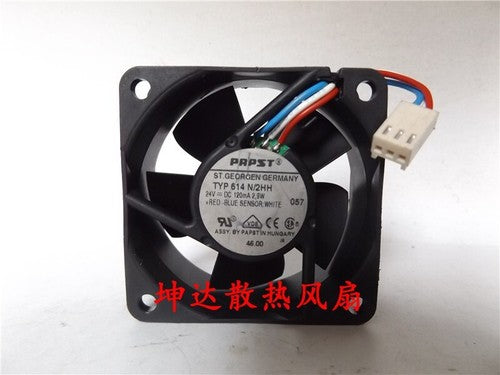 1 PCS Cooling Fan TYP 614N/2HH DC24V 2.9W 120mA 3-wire Fan 60*60*25mm