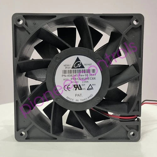 1PCS For  high air volume inverter fan   PFB1224UHEC8X 12038 24V 2.40A
