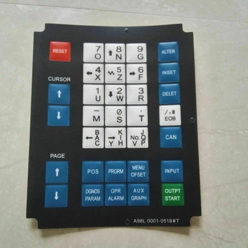 1PC  FANUC A98L-0001-0518#T Membrane Keysheet Keypad Keyboard #P