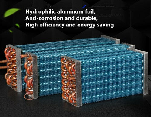 Evaporator Condenser Refrigeration Small Copper Tube Radiator 464*116*167mm