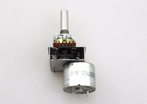 1x Audio Motorized Potentiometer 25mm D Shaft 16mm Dual-Gang A50K 50K