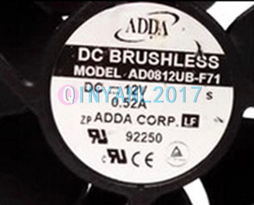 1PC   cooling fan AD0812UB-F71 8038 12V 0.52A