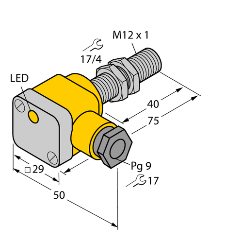 TURCK BI2-G12SK-AP6X 46360 Inductive sensor PNP