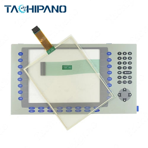 1PC for 2711P-B10C4A9 with Membrane Keypad 2711P-B10C4D9 Touch Screen Panel