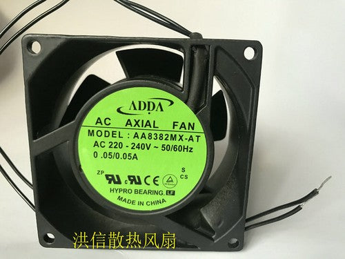 1 PCS ADDA Fan AA8382MX-AT AC220-240V 50/60HZ 0.05/0.05A 8038 8CM 2 Wire