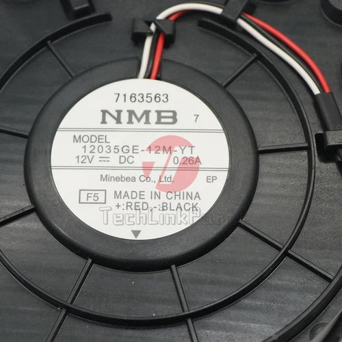 1PCS  12035GE-12M-YT 12V 0.26A  3-wire refrigerator cooling fan
