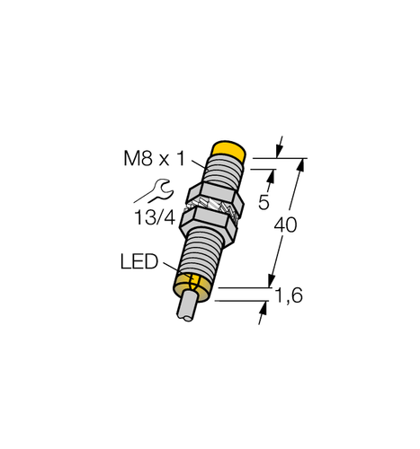 FOR TURCK Ni4U-EG08-AP6X 4600600 Inductive sensor PNP