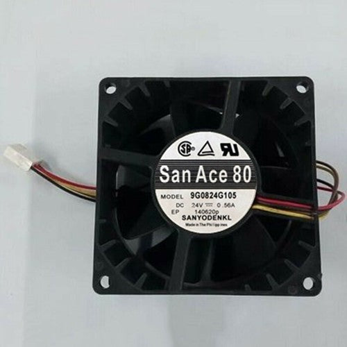 One For SANYO  9G0824G105 24V 0.56A 4-wire double ball inverter cooling fan