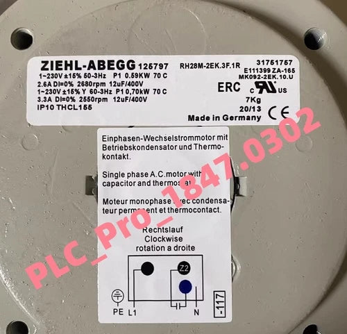 1PCS  RH28M-2EK.3F.1R Radial Fan RH28M-2EK.3F.1R