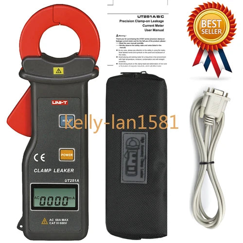 1PC Leakage Current Clamp Meter 0.001mA-60A Data UNI-T UT251A RS-232 10000Count