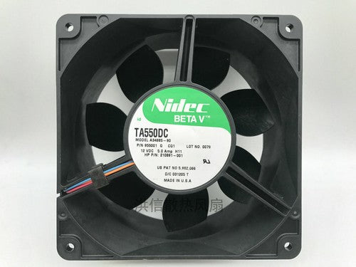 1 PCS Nidec Fan TA550DC A34885-90 DC12V 5.0A For 14070 server fan