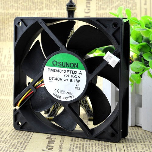 1 PCS SUNON Fan PMD4812PTB2-A DC 48V 9.1W 12025 12CM 3PIN server fan