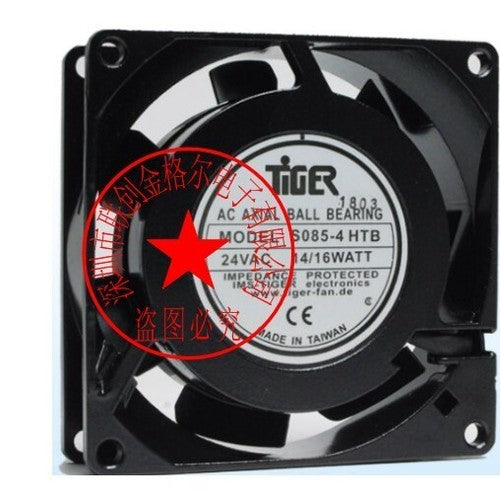 1 PCS TIGR Fan S085-4 HTB 24VAC 14/16W 8038 8CM Aluminum frame cooling fan