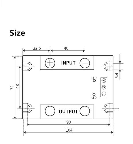 High-power DC motor forward and reverse control module 90A 36V