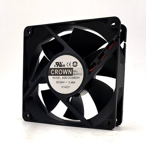 1 PCS CROWN Fan AGE12038B24U DC24V 0.48A 12038 12CM 2 Wire cooling fan