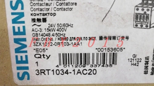 1PC  For 3RT1034-1AC20 3RT10341AC20 ZL8  Contactor