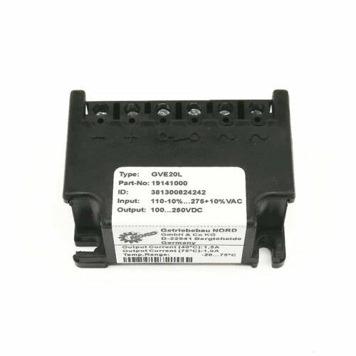 1PC  full wave motor brake rectifier AC 110-275V DC100-250VDC GVE20L