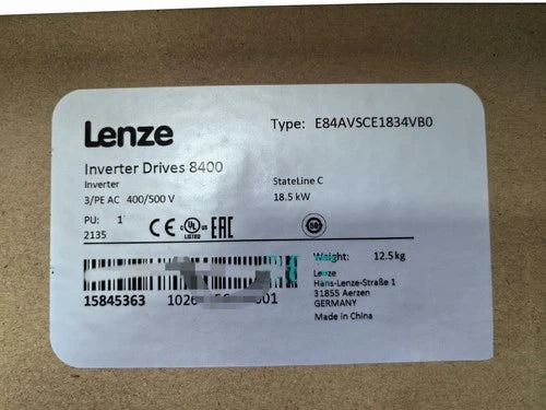 1 PC E84AVSCE1834VB0  LENZE E84AVSCE1834VB0 Inverter