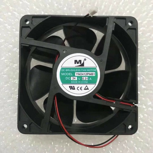 1 PCS M YIMENG Fan YM2412PMB1 DC 24V 0.31A 12038 12cm 2 Wire cooling fan