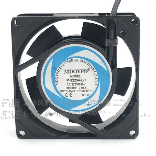 1 PCS MDOVPD Fan M-9225A-L/T AC220V 9225 9CM 2 Wire Chassis/cabinet Cooling fan