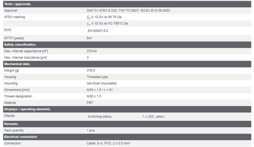 1PCS For IFM KI5031 Capacitive NAMUR Sensor Threaded Type