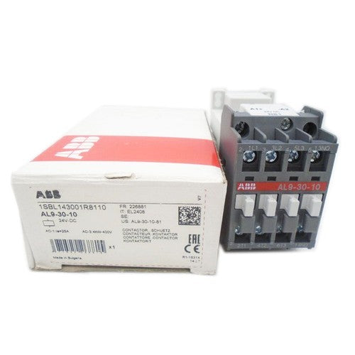 1PC ABB AL9-30-10 1SBL143001R8110 24VDC Contactor