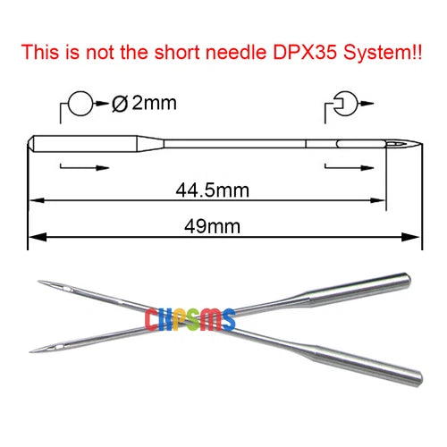 20PCS Needles 49mm Length FIT FOR PFAFF 145 190 545 595 1245   MTX190