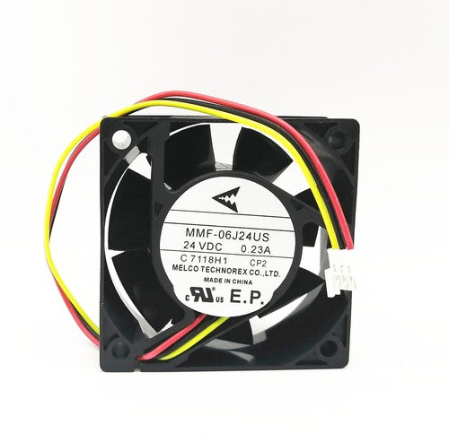 Mitsubishi MMF-06J24US -CP2 C7118H1 24VDC 0.23A 6CM 6025 3-pin cooling fan