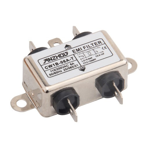1PC CW1B-10A-T CW1B-6A-T CW1B-3A-T EMI FILTER 115/250VAC 10A 6A 3A Power Filter