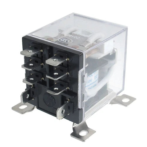 2Pcs General Purpose Power Relay 8 Pin   JQX-12F 2Z DC 12V 30A DPDT