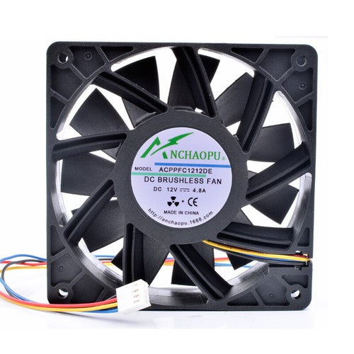 ANCHAOPU PFC1212DE 12cm 12038 120x120x38mm 12V 4.80A 4pin pwm cooling fan
