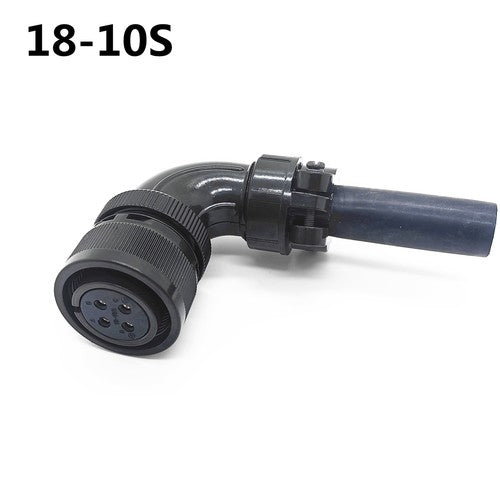 Mitsubishi Servo Motor 4-pin Ation Plug MR-PWCNS4 Connector 18-10S Elbow