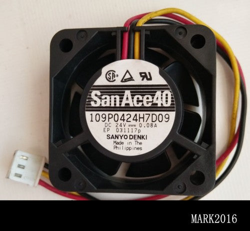 1PCS SNYO 109P0424H7D09 / 8 24V 0.08A 4CM CPU fan 3-wire
