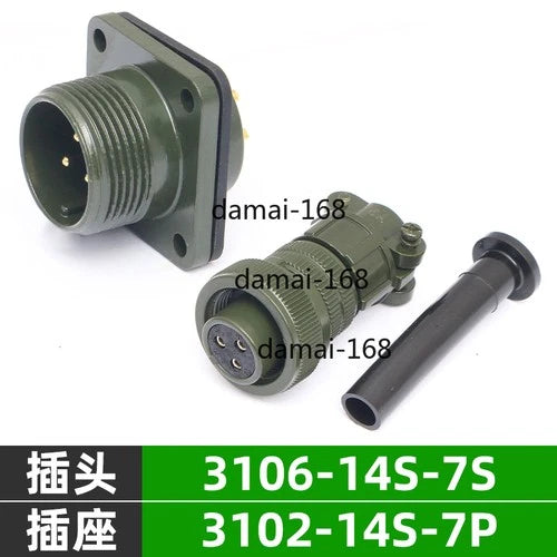 1X for  3pin Servo Connector Ation Plug MS3106A14S-7S MS3102A14S-7P