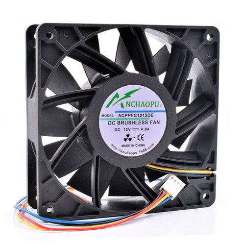 ANCHAOPU PFC1212DE 12cm 12038 120x120x38mm 12V 4.80A 4pin pwm cooling fan