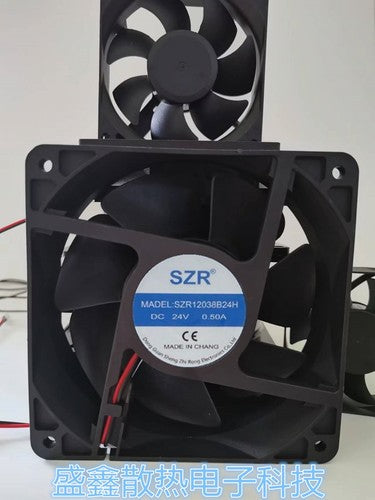 1 PCS SZR Fan SZR12038B24H DC 24V 0.50A 12038 12cm axial flow fan 2 wire