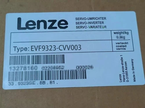 EVF9323-CVV003 IPCS  Sealed Lenze Servo Inverter EVF9323-CVV003
