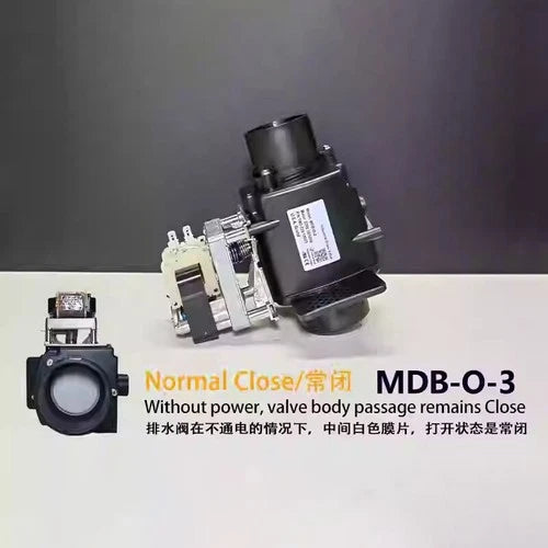 1PC   Drain Valve Washing Machine 3" 180°  NO NC MDB-O-3