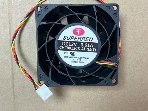 1PC SUPERRED CHC8012CB-AH(E)(T) 12V 0.61A 8CM Chassis Cooling Fan