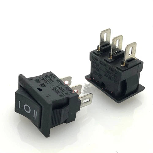 5PCS 3A 250VAC Rocker Switch 15*10MM    RS601H 3Pins 3 Positons