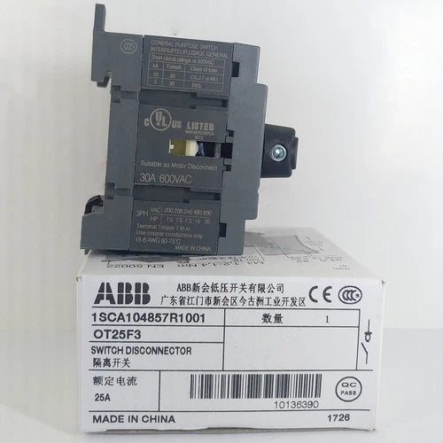1PC DISCONNECT SWITCH 1SCA104857R1001  OT25F3