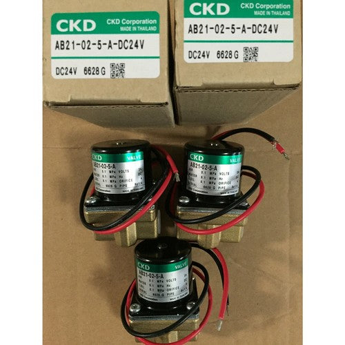 One For CKD  AB21-02-5-A-DC24V Solenoid Valve Free Shipping