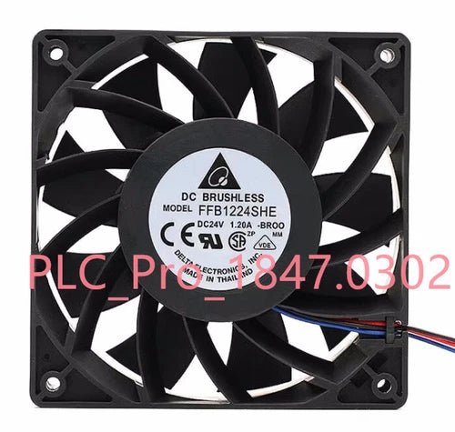 1PCS   large wind power fan 12CM 24V 1.20A FFB1224SHE 24V