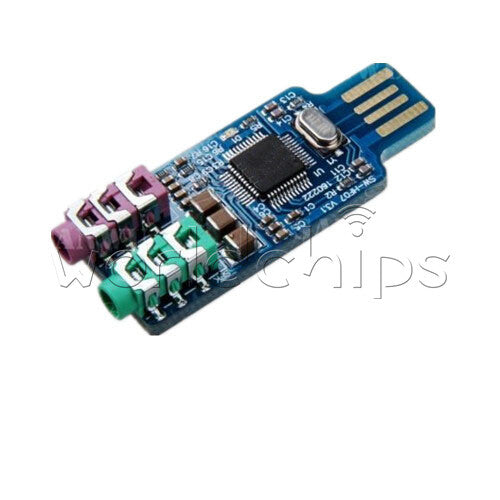 10PCS CM108 USB Drive Free Sound Card Laptop Computer External Sound Card Module