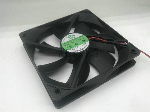 1 pcs POWERYEAR Fan PY-1225M12S DC12V 0.26A 12CM 12025 cooling Fan 2 wire