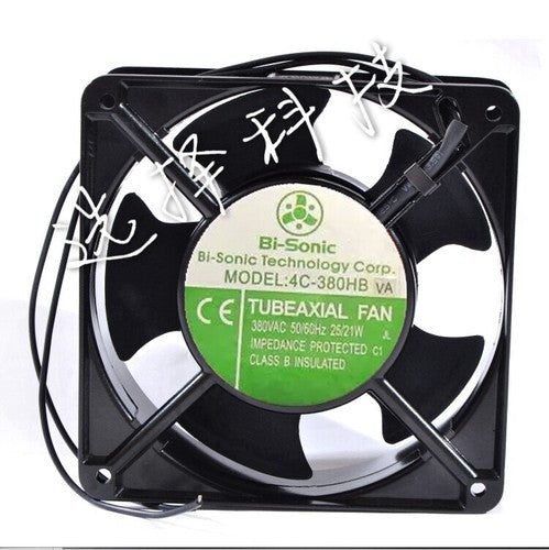 1 PCS Bi-Sonic Fan 4C-380HB AC 380V 25/21W 120*120*38mm 2 wire Aluminum frame