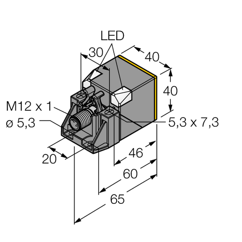 For TURCK NI50U-QV40-AP6X2-H1141 1625853 Inductive sensor PNP