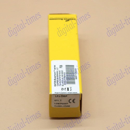 one  Bussmann LPJ-70SP Dual-Element Time Delay Fuse 600 Volt 70 Amp