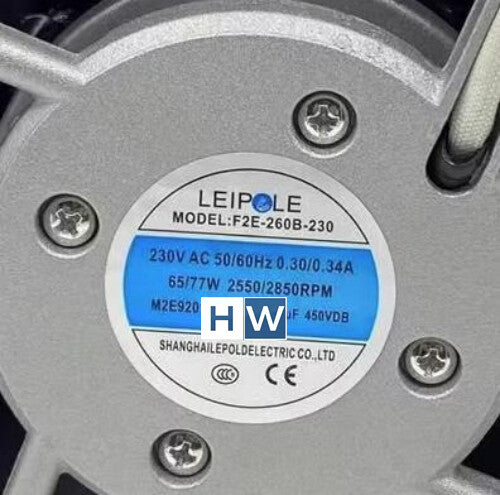 1PC  Metal Cabinet Axial Flow Cooling Fan F2E-260B-230 230V 65/77W