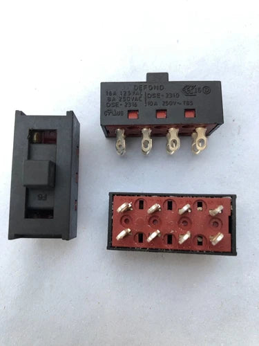 2pcs  8 pins 3 positions Slide switch #V7CD CH DSE-2316 8A250VAC